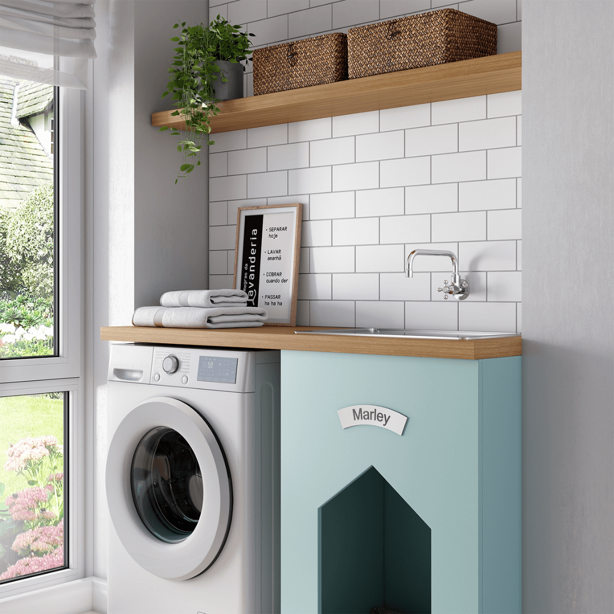 Hobby e Praticidade: Uma Área de Serviço Multifuncional.