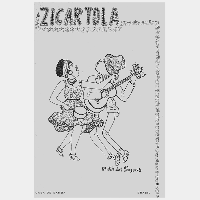 O símbolo do Zicartola:  uma ilustração de  Heitor dos Prazeres