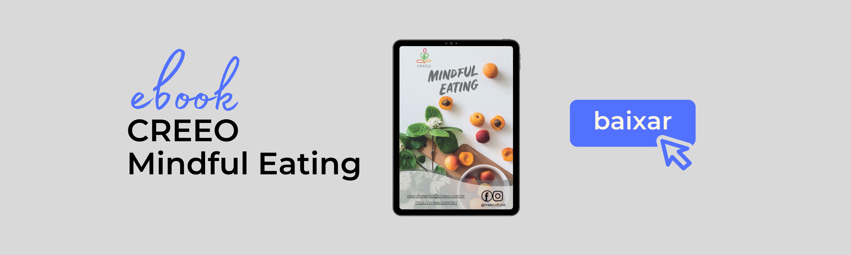 Baixe agora o Ebook CREEO Mindful Eating!