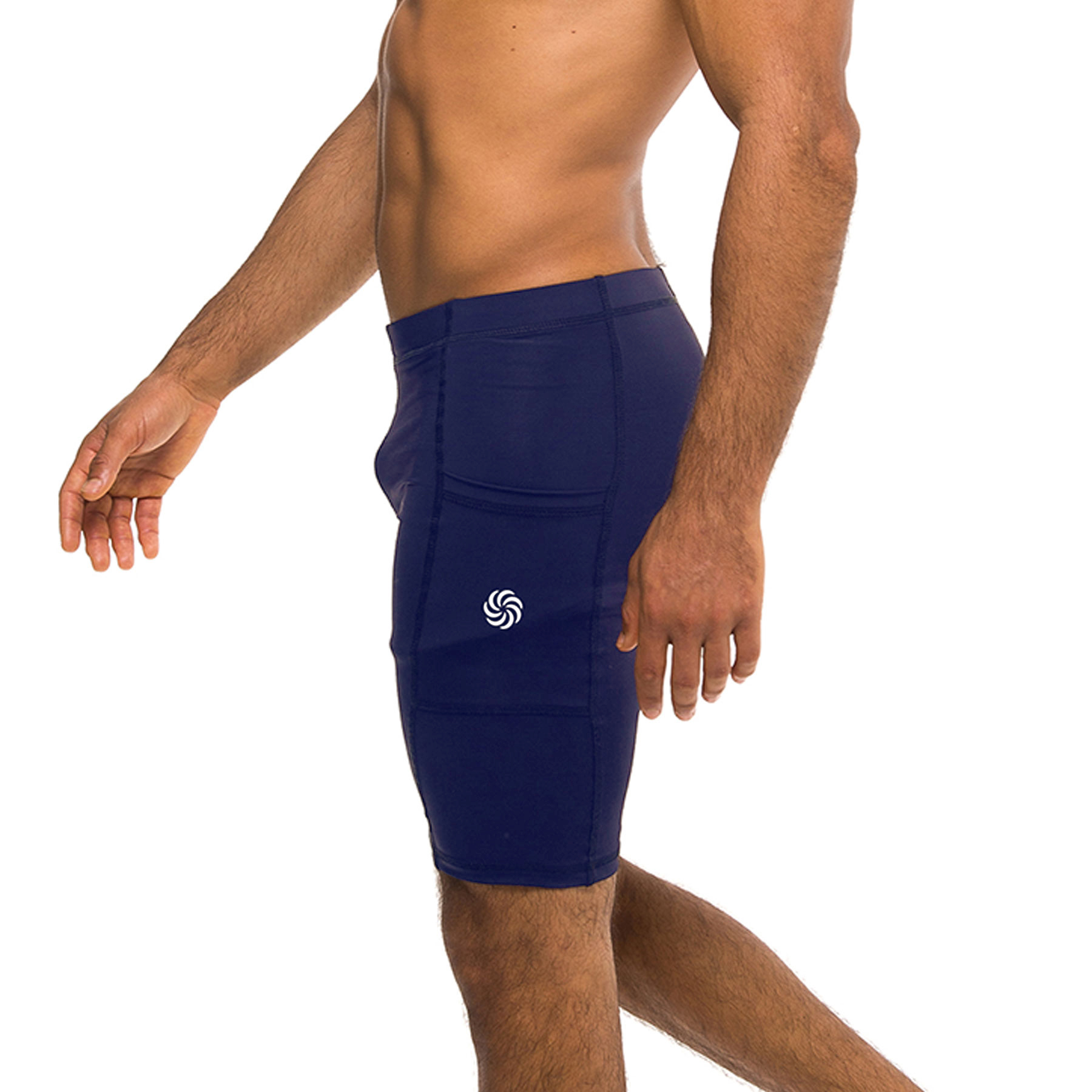 BERMUDA DE COMPRESSÃO COM BOLSOS MASCULINA - MARINHO