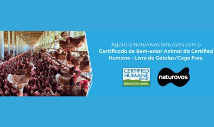 Foto do post Naturovos recebe certificação Certified Humane para Ovos Aves Livres/Cage-free.