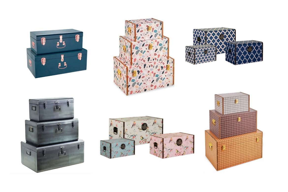Malas e baús decorativos