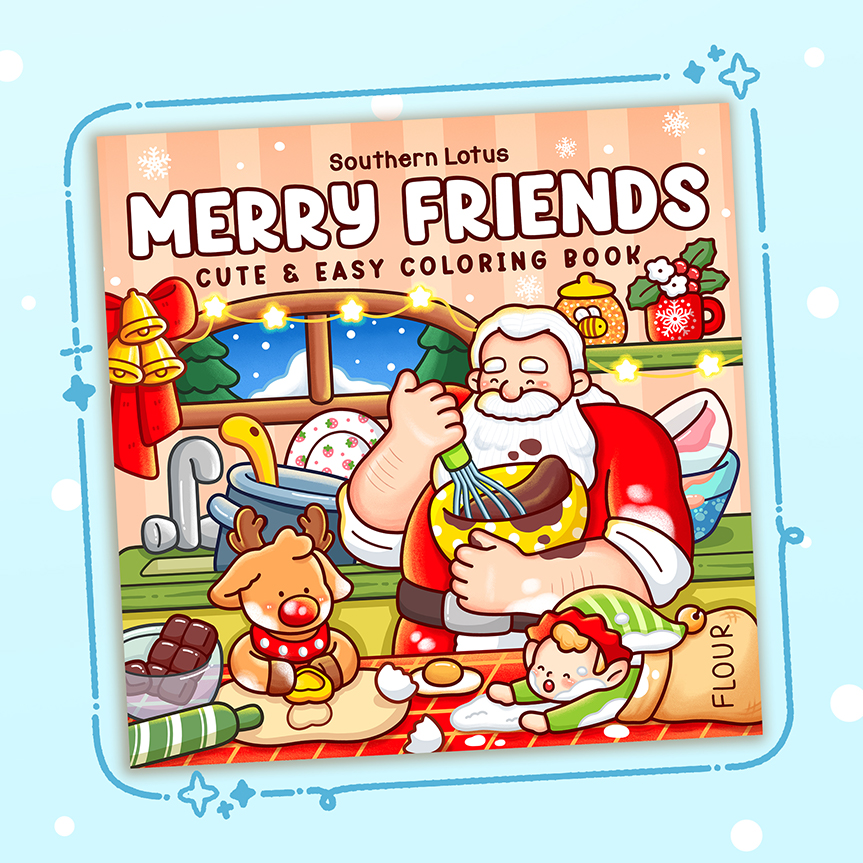 The Birth of Merry Friends Coloring Book
