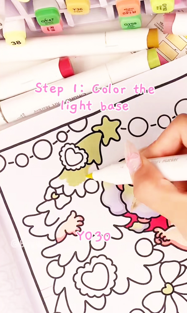 how to draw christmas tree