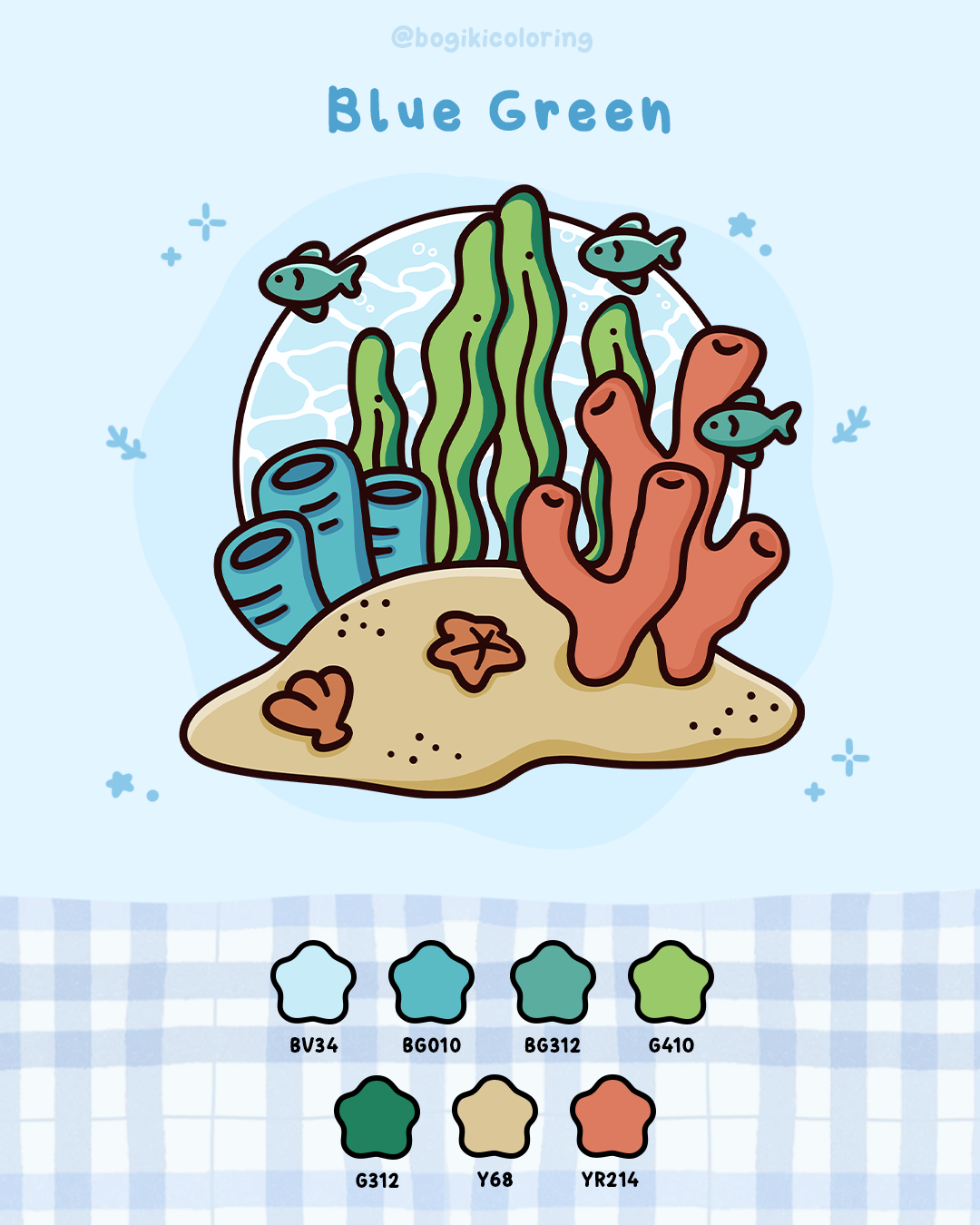 blue green color palette