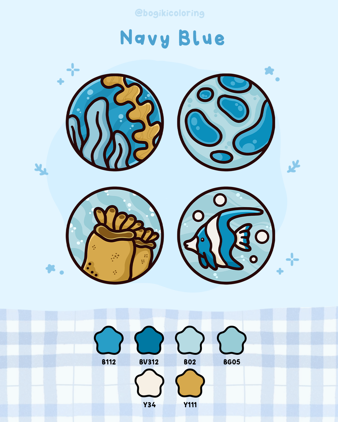 navy blue color palette