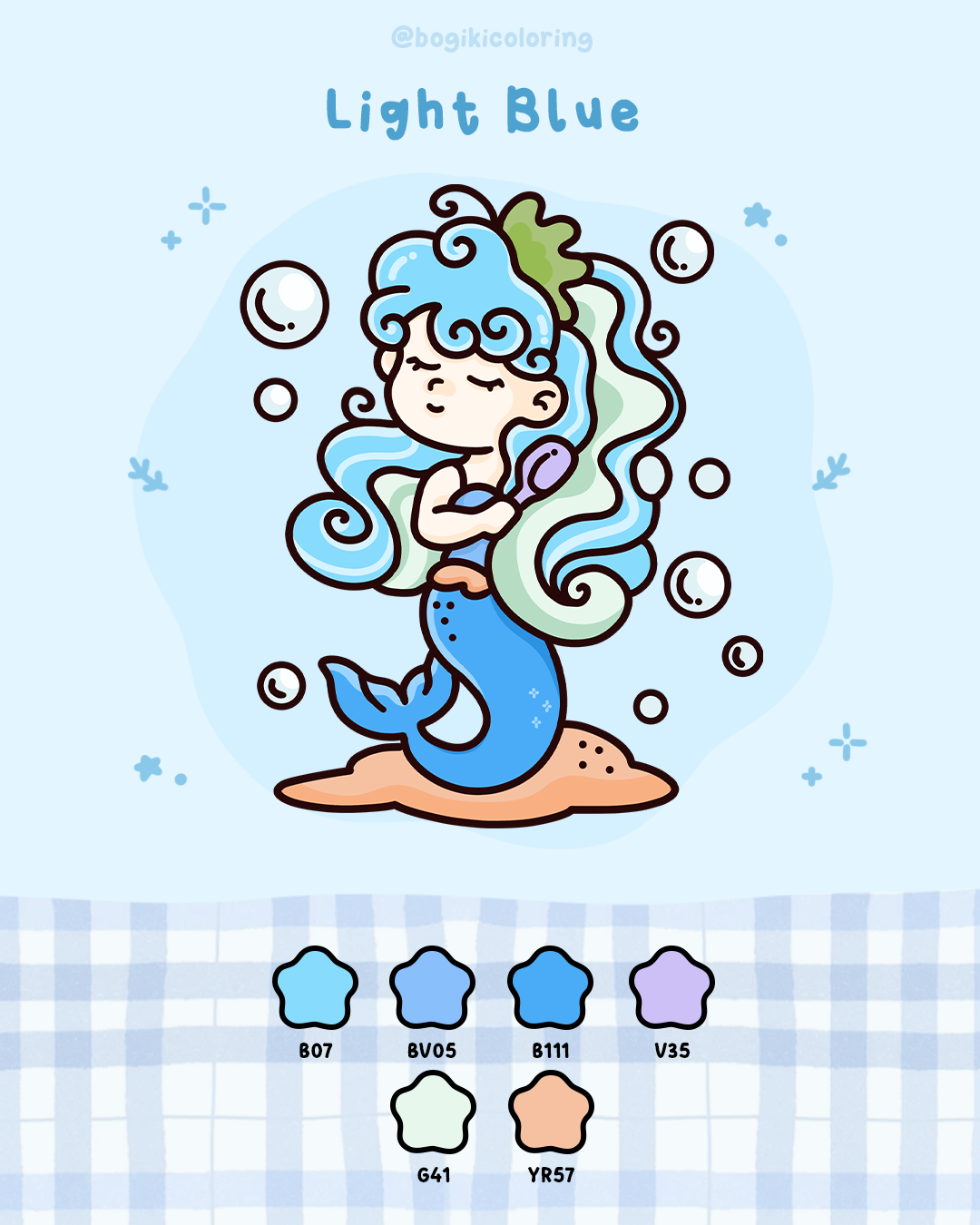 light blue color palette