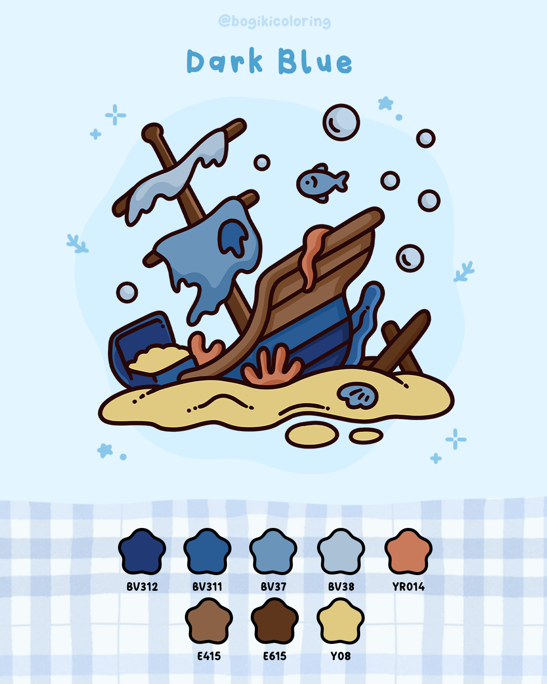 dark blue color palette