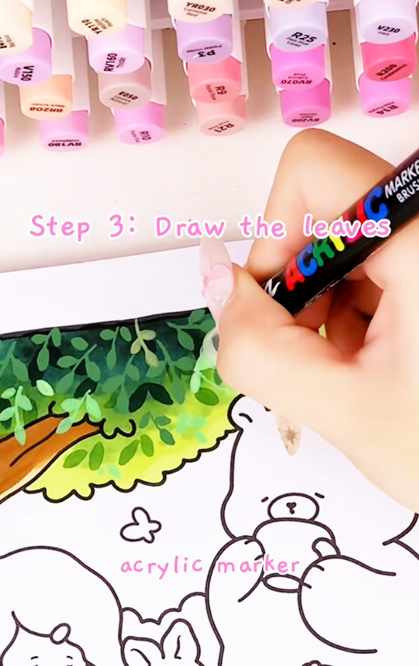how to draw a tree easy