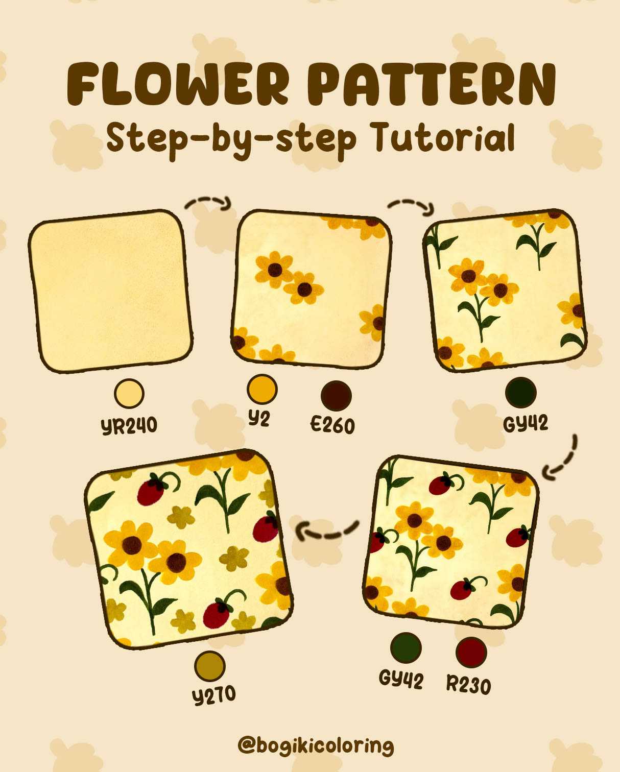 fall flower pattern