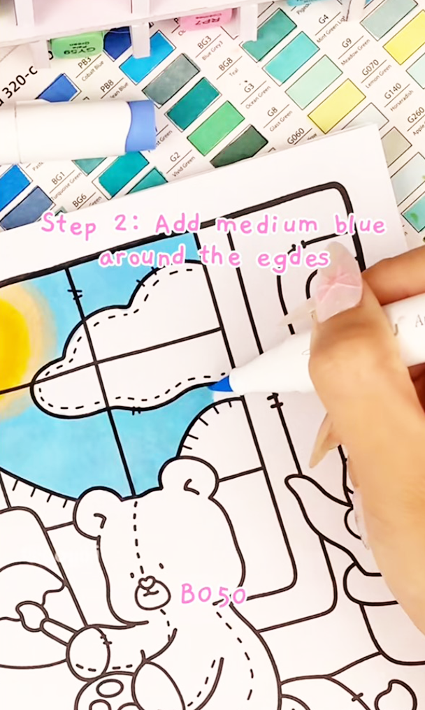 frosty window coloring techniques