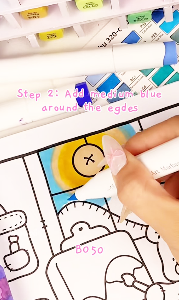 frosty window coloring tutorial