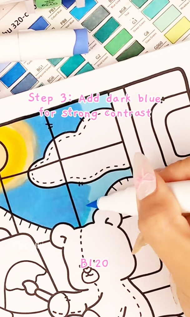 frosty window coloring techniques