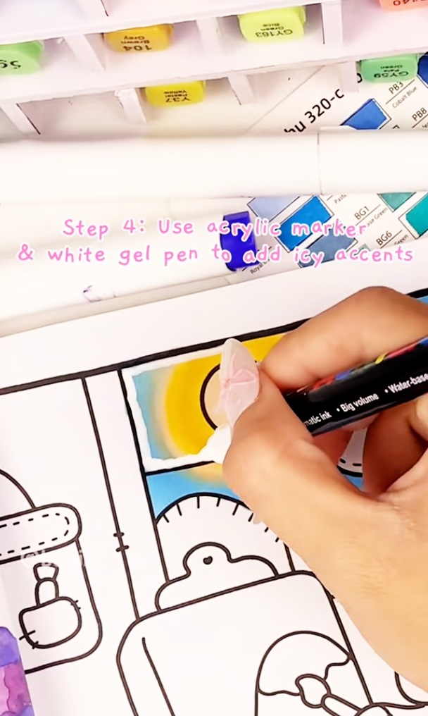 frosty window color palette