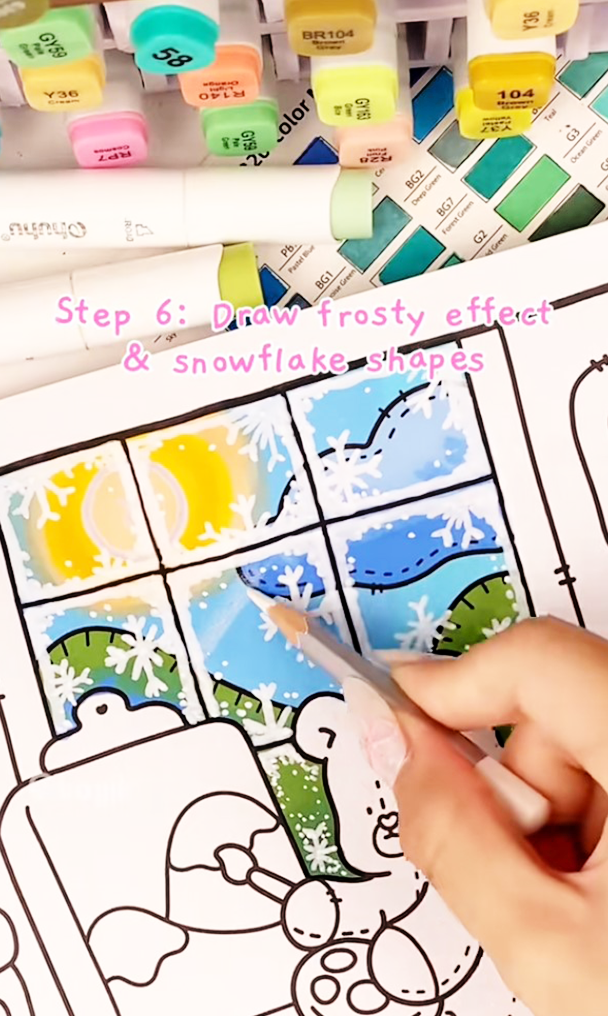 frosty window color palette