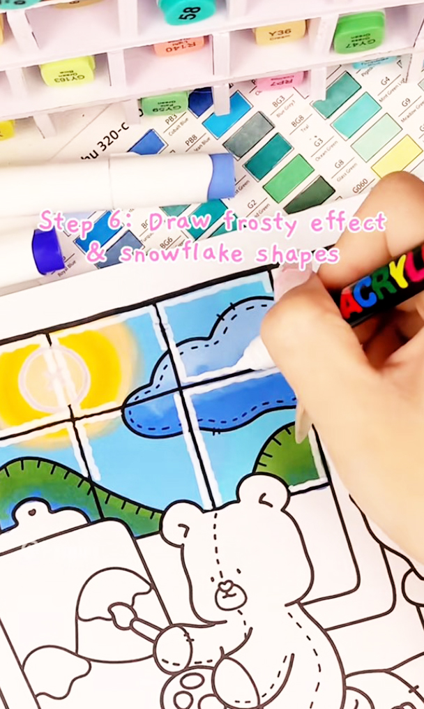 frosty window color palette