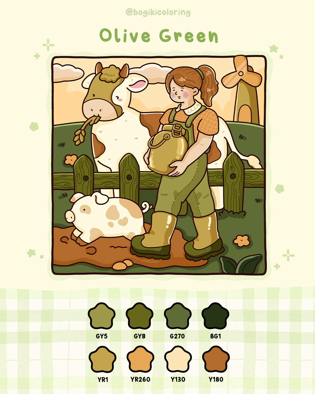 olive green color palette