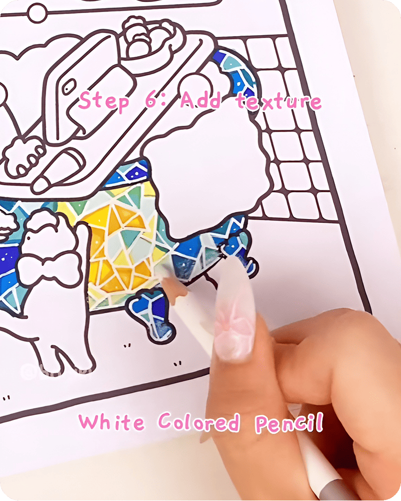 Image demonstrating how to draw a bathtub step by step easy finishing with soft textured layers for a calm, blended look.