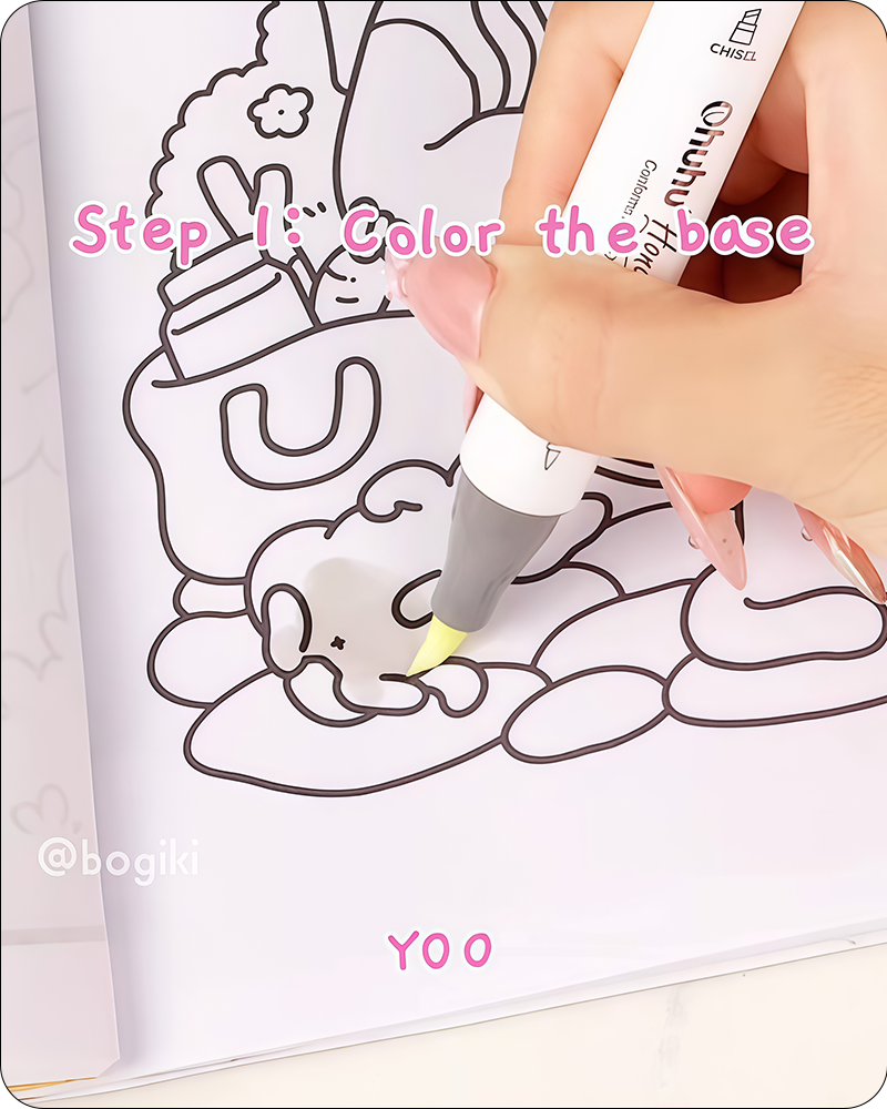 how to draw a British Shorthair cat step by step base color Y00