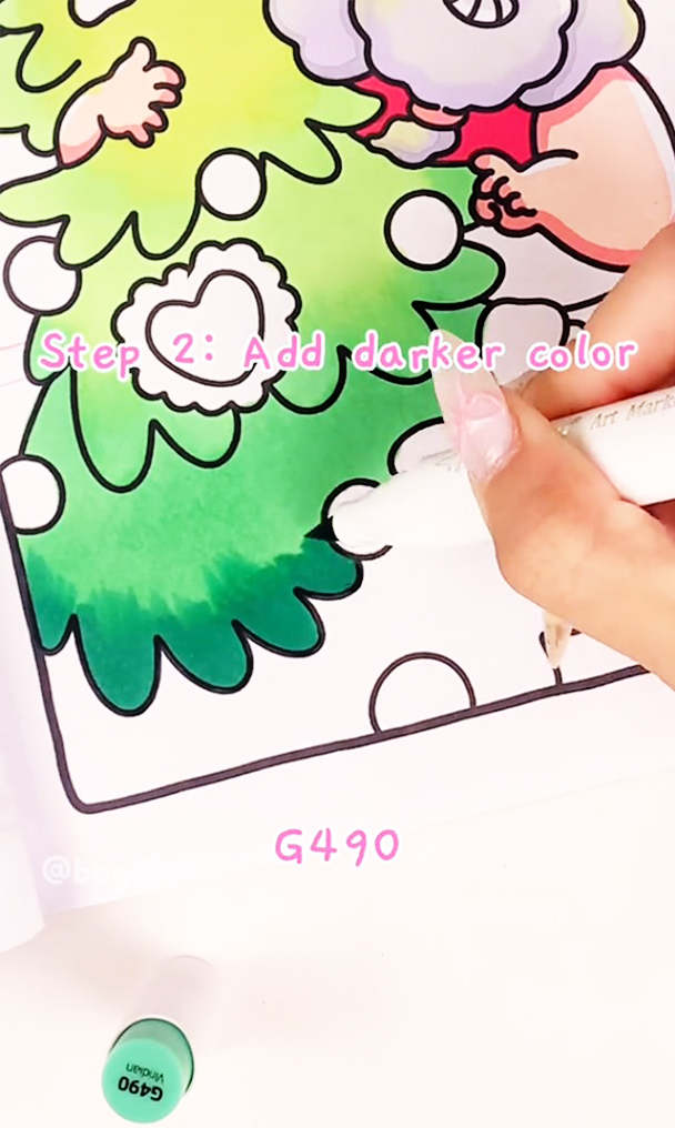 how to draw a christmas tree easy