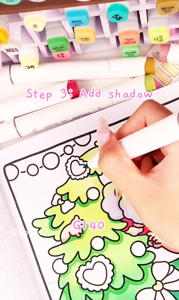 how to draw a step by step christmas tree