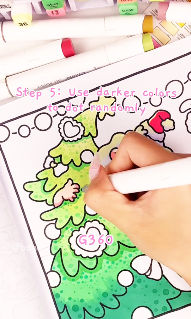 how to draw a cute christmas tree