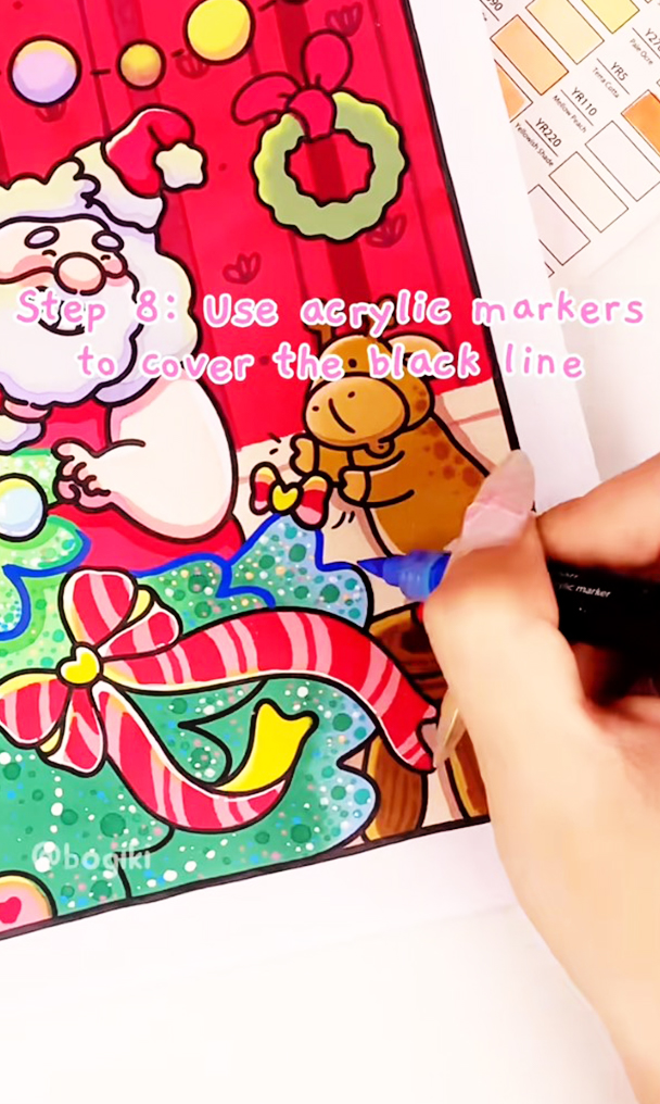 how to draw a christmas tree easy