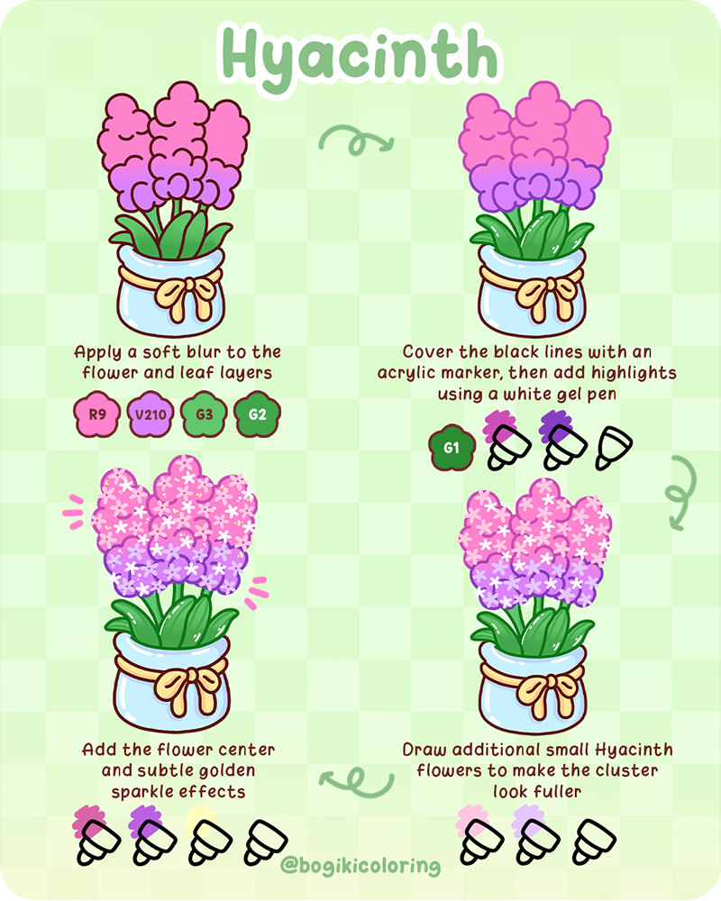 hyacinth flower in a small pot step by step drawing tutorial for beginners learning how to draw a flower pot