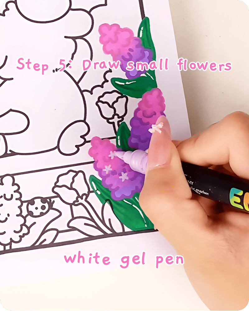 how to draw a hyacinth flower step by step drawing small purple flowers across cluster for natural floral texture