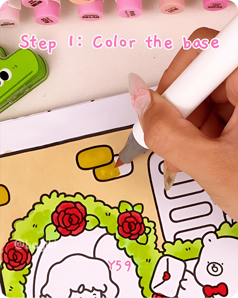 stone wall drawing step by step adding warm tones to highlight stones and create natural depth and variation