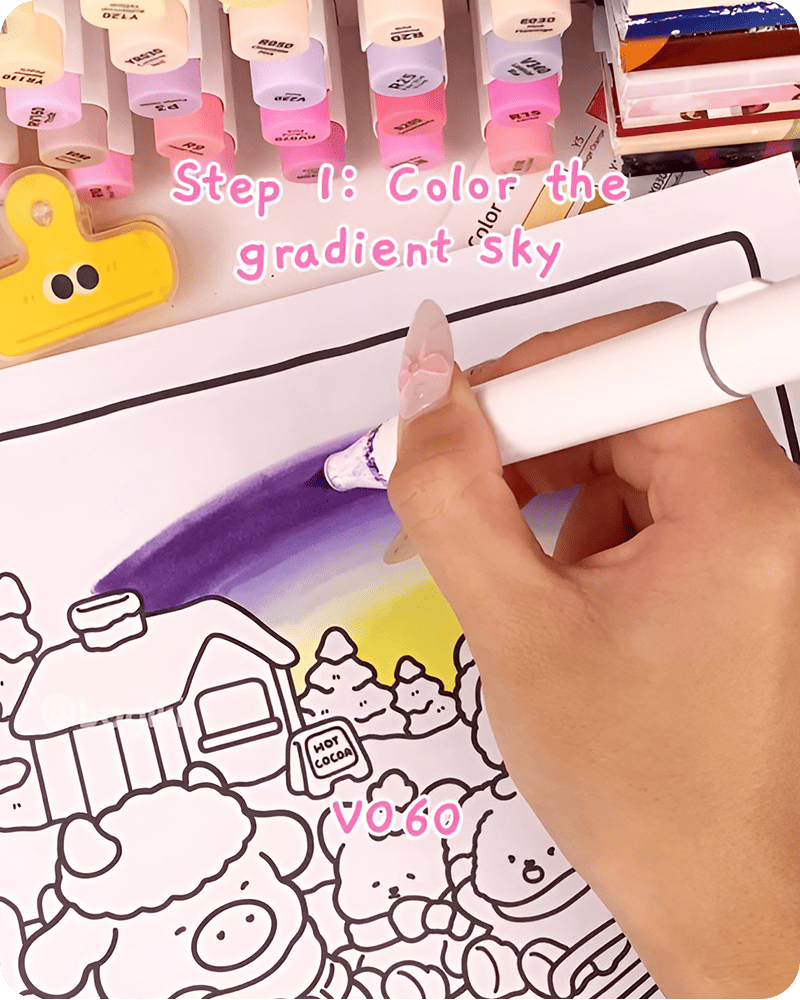 how to draw starry night for beginners using deep purple tones to blended night sky background