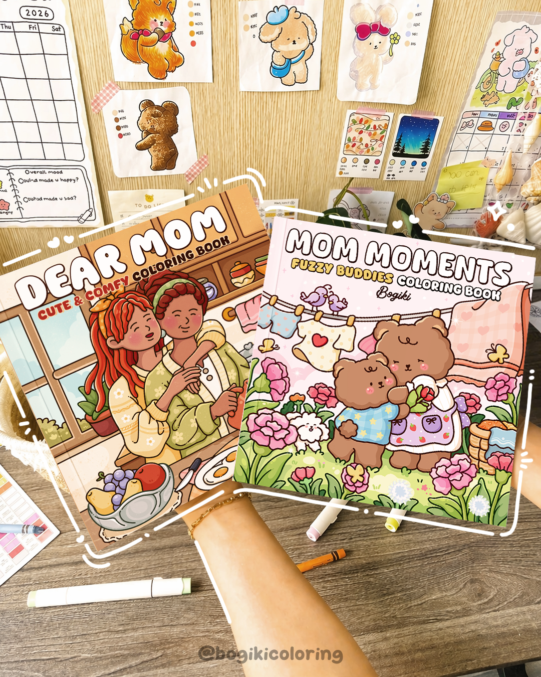 Mother’s Day coloring book gift ideas featuring a cozy book and soft illustrations for meaningful moments with mom