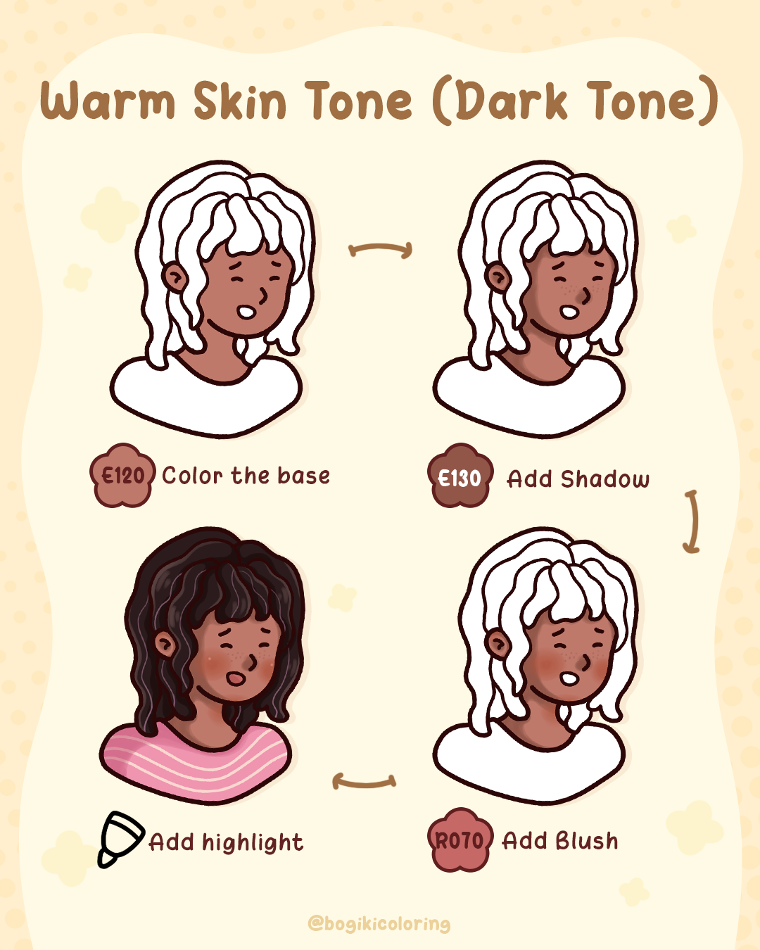 warm dark skin tone