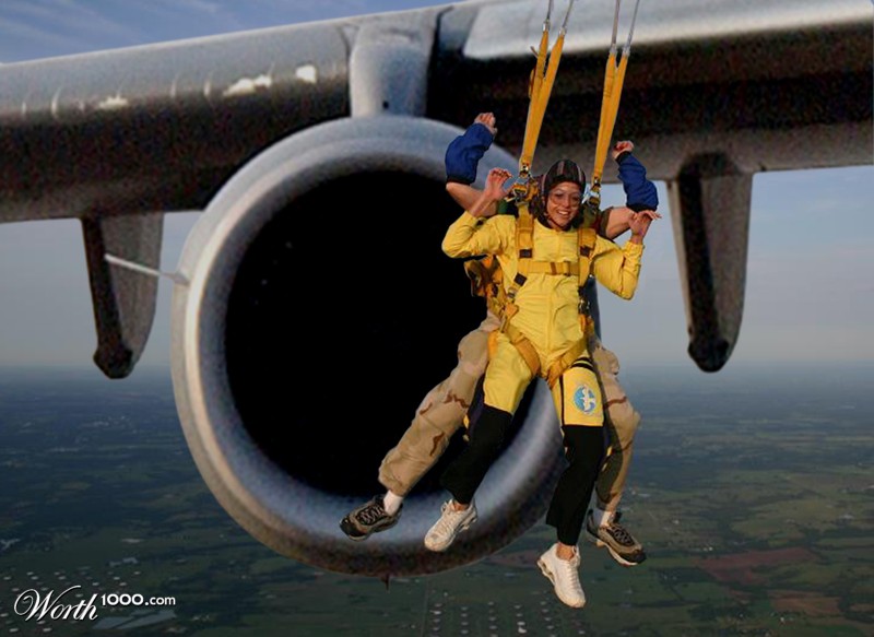 skydivers