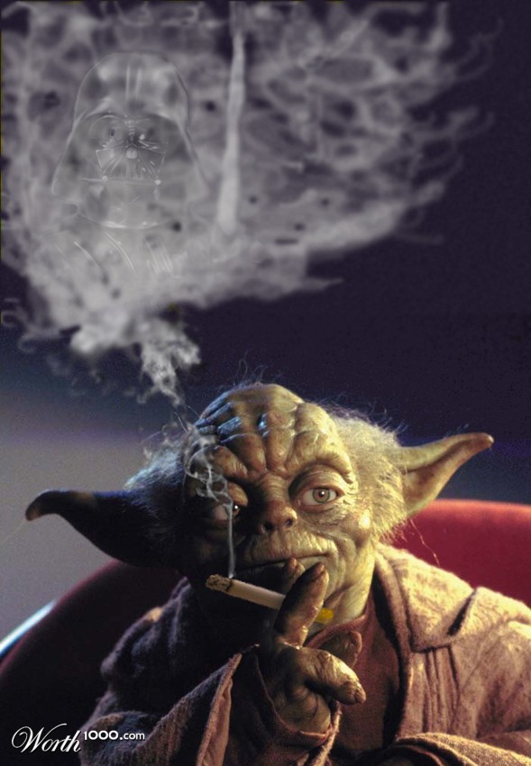 Smoking Yoda