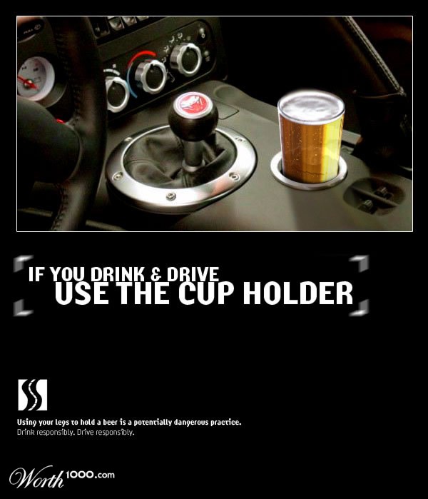 Use the cup holder