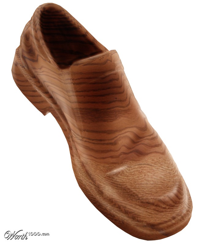 wooden shoe