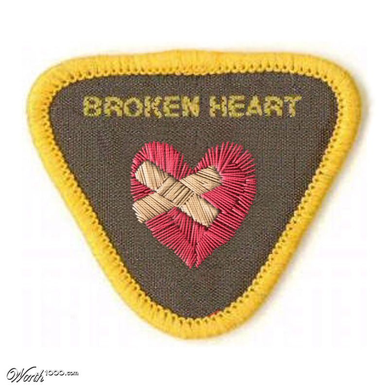 Broken Heart Badge