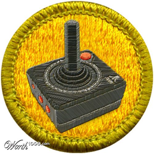 Old School Video Game Badge