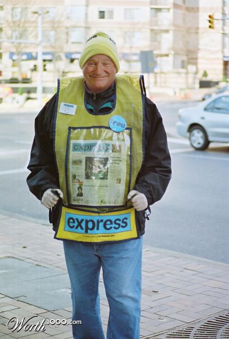 newspaper man