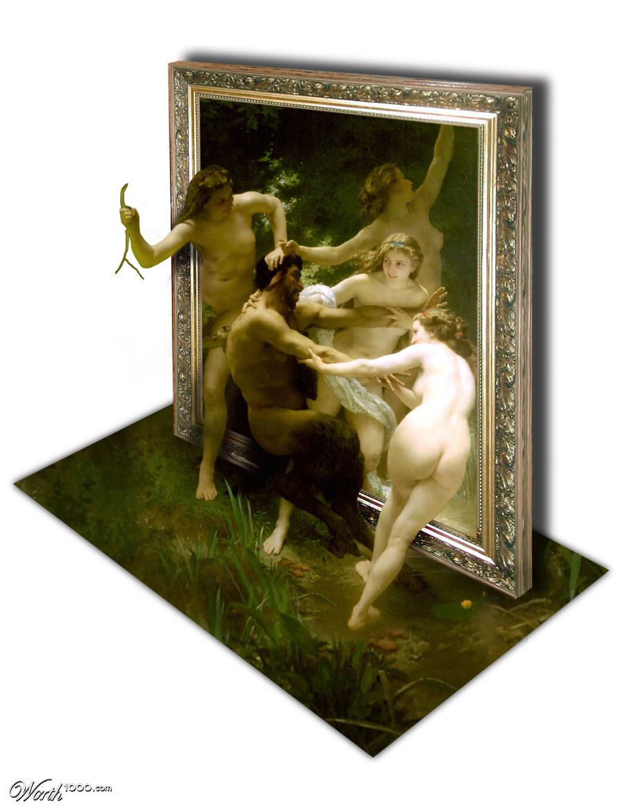 Nymphes et satyre