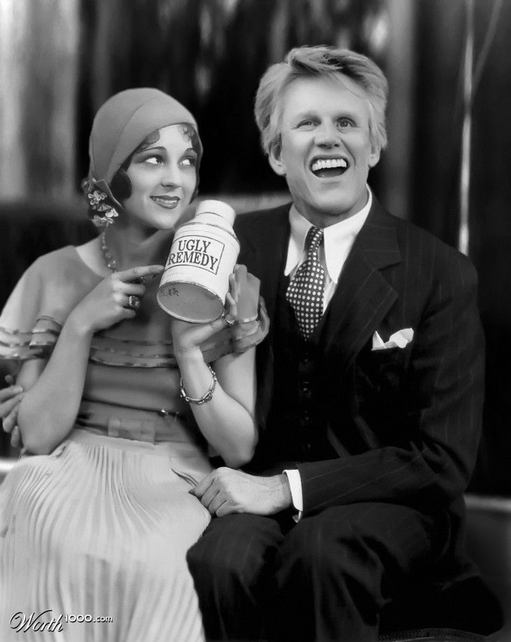 Gary Busey and Sally Eilers
