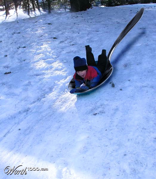 Spoon Sledding