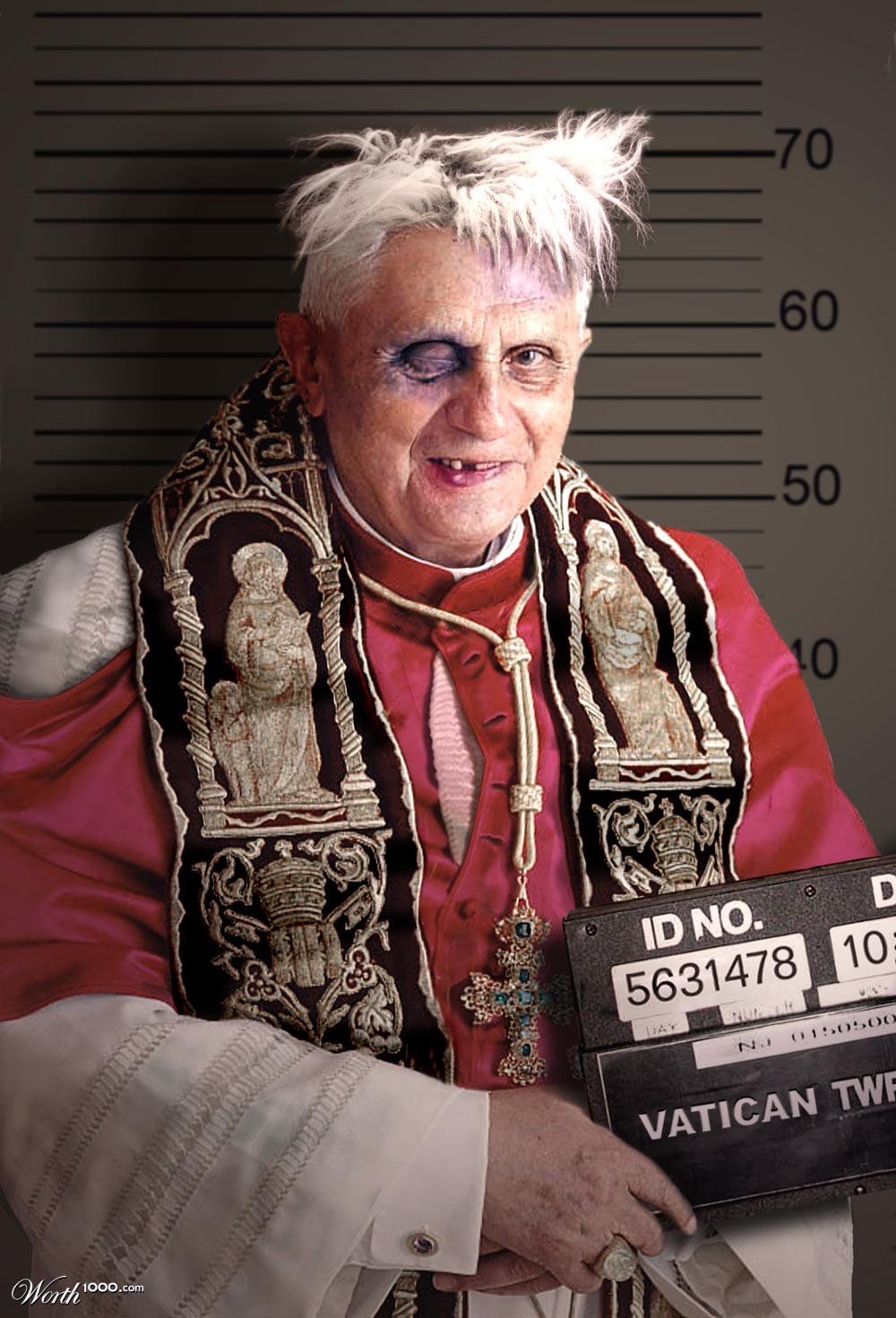 pope mugshot