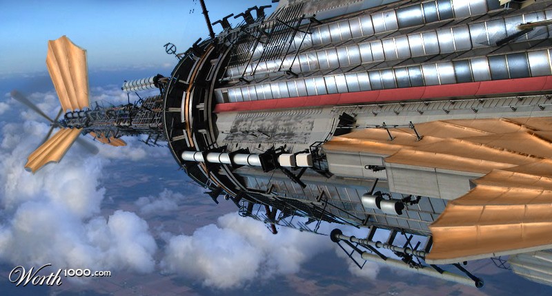 Copperwinged airship
