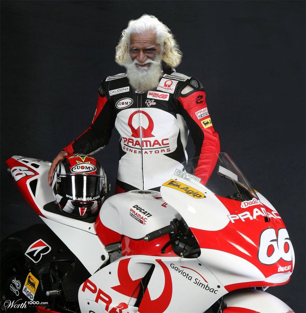 Senior biker