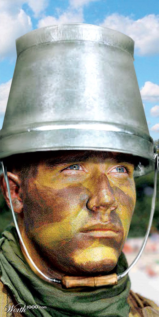 Pail helmet