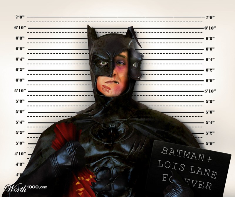Batman mugshot