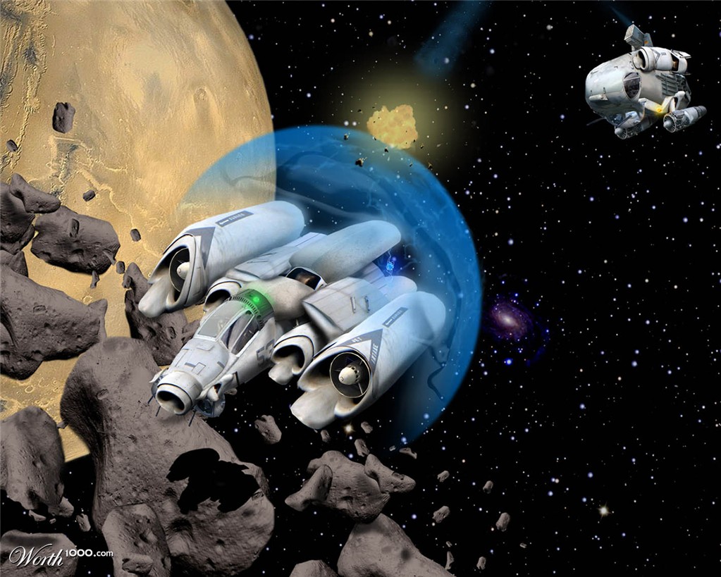 Escape into the Asteroid Field