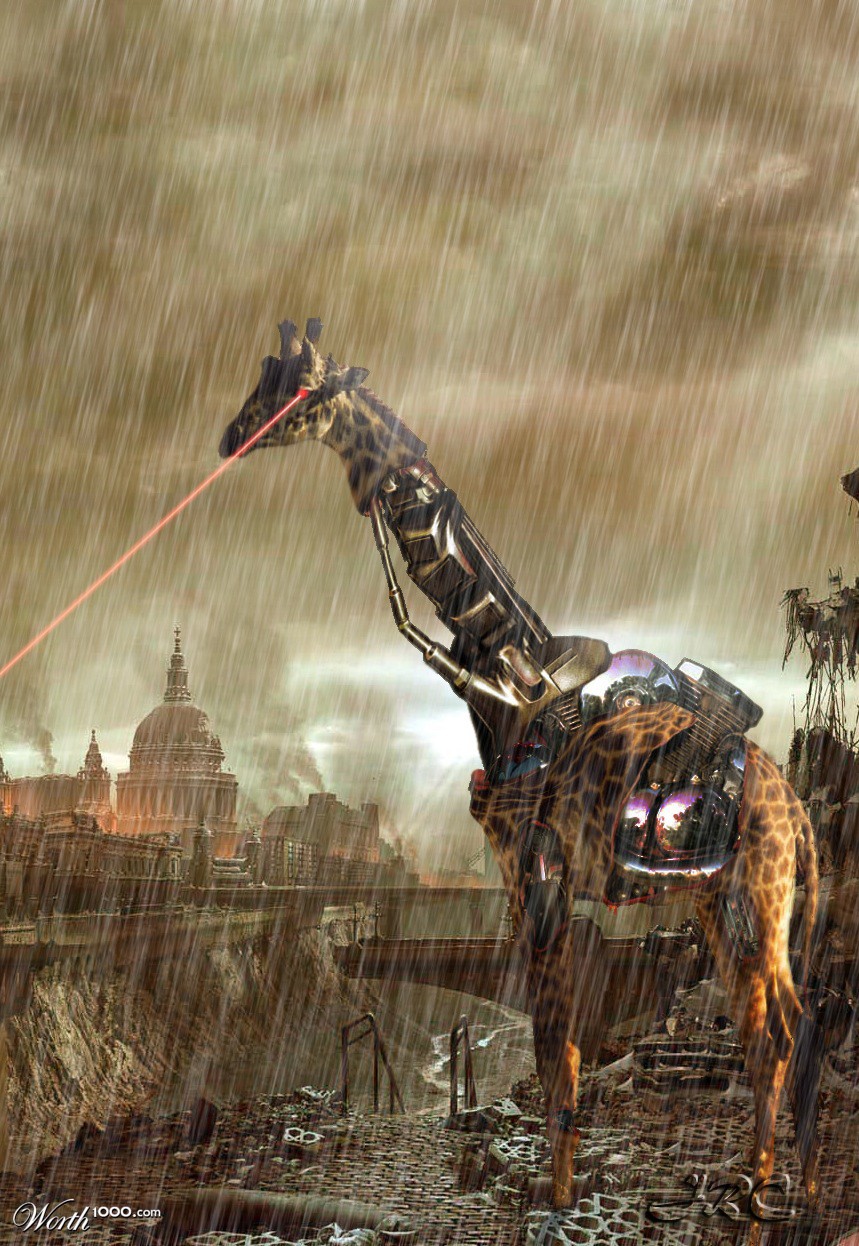 Laser giraffe-tank!